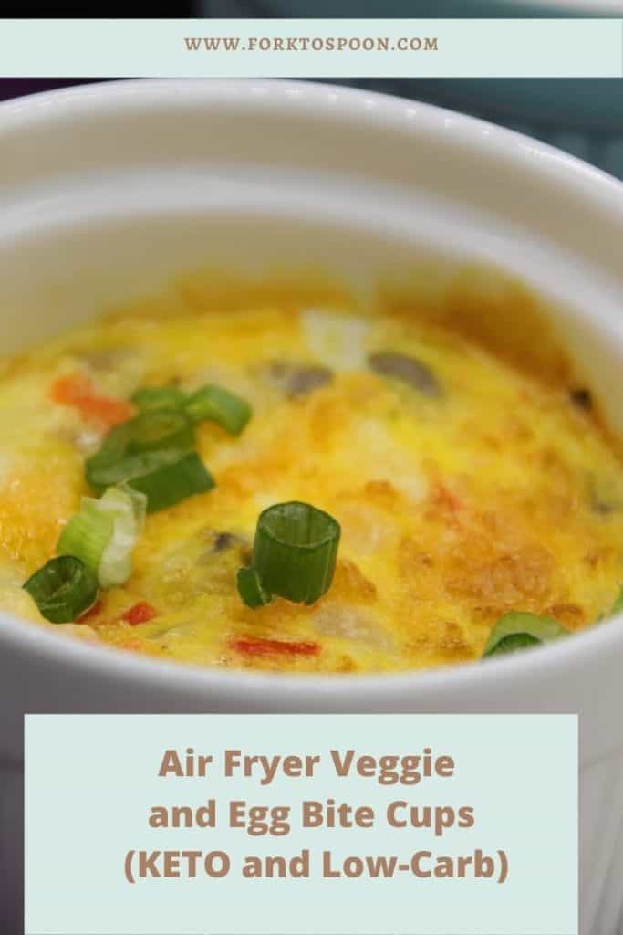 Air Fryer Veggie and Egg Bite Cups (KETO and Low-Carb)