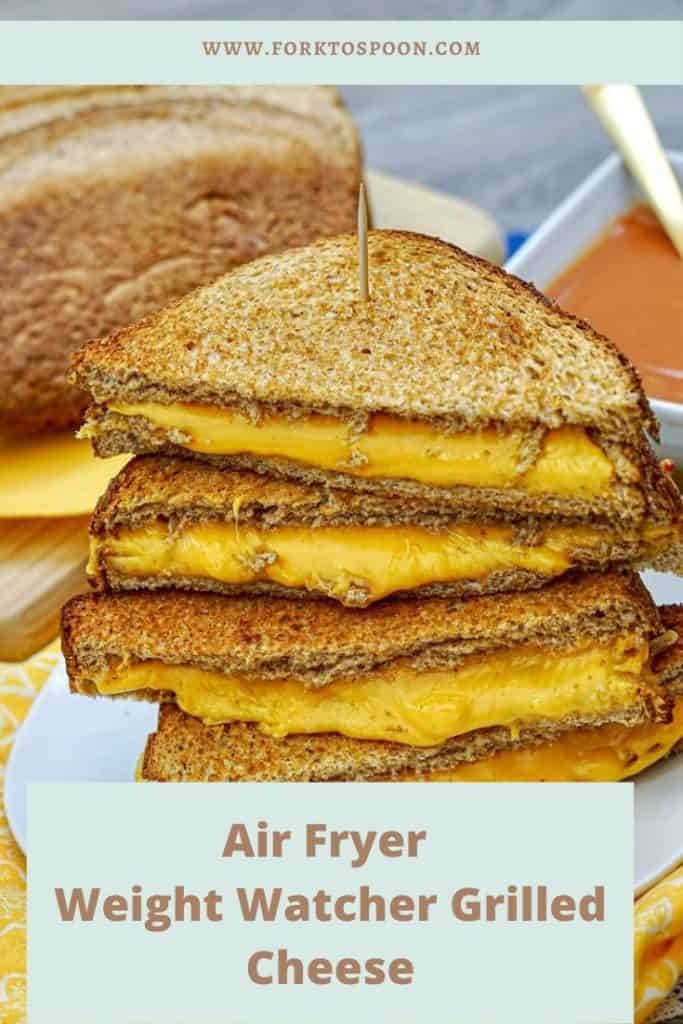 Air Fryer Weight Watcher Grilled Cheese is amazing! If you are looking for a great low-calorie lunch, this is one of my favorites! 