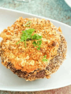 Air Fryer Jalapeno Popper Stuffed Mushrooms