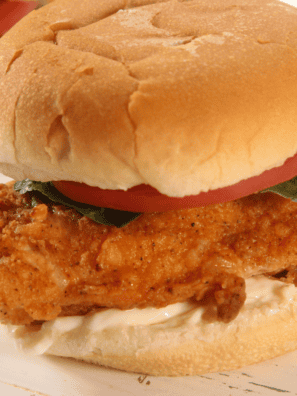 Air Fryer Wendy's Spicy Chicken Sandwich