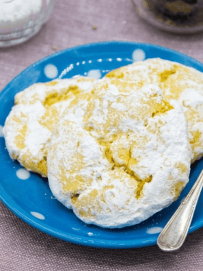 Easy Air Fryer Lemon Cake Mix Cookies