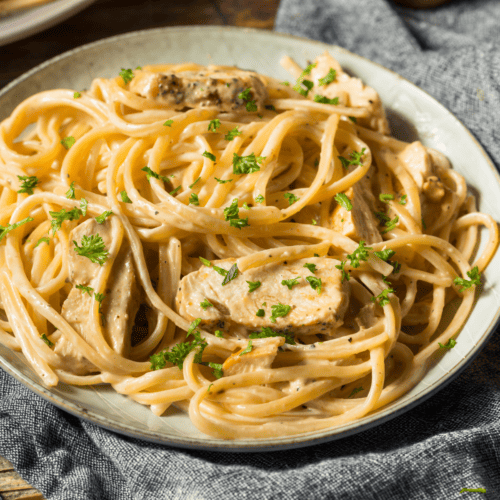 Ninja Foodi Chicken Alfredo - Fork To Spoon