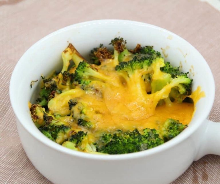 Air Fryer Broccoli and Cheese Casserole Fork To Spoon