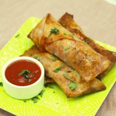 Air Fryer Pizza Egg Rolls - Fork To Spoon