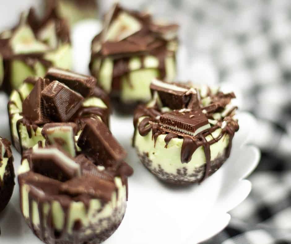 Instant Pot Andes Mint Cheesecake Bites