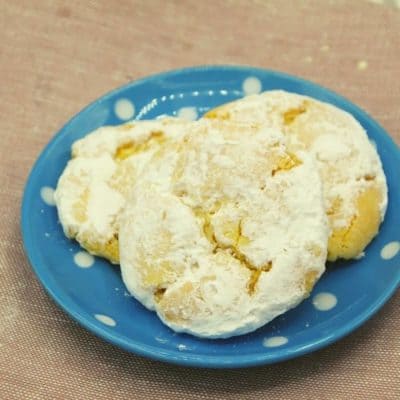 Air Fryer Lemon Cake Mix Cookies