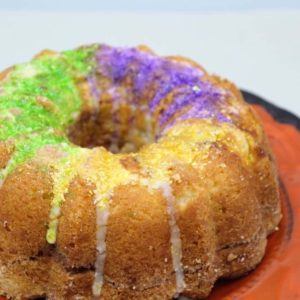 Air Fryer Mardi Gras Cake - Fork To Spoon