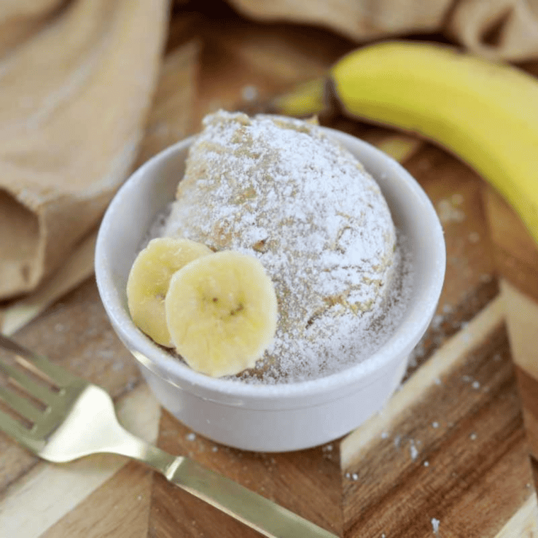 Air Fryer Banana Bread Mug Cake