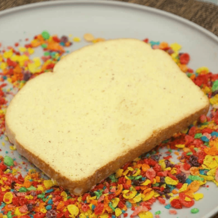 Air Fryer Fruity Pebbles French Toast Fork To Spoon