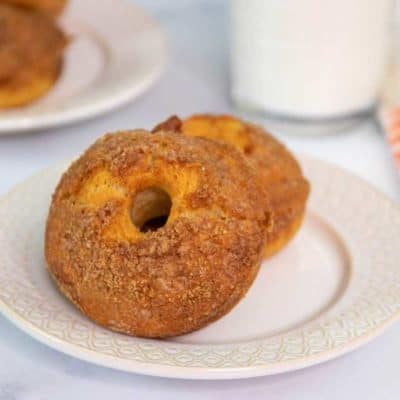 Air Fryer Cinnamon Crumb Donuts