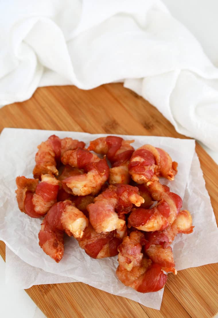 Air Fryer Bacon Wrapped Shrimp