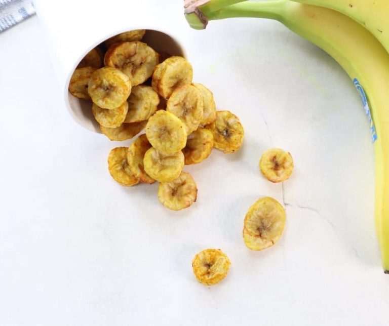 Air Fryer Banana Chips Fork To Spoon