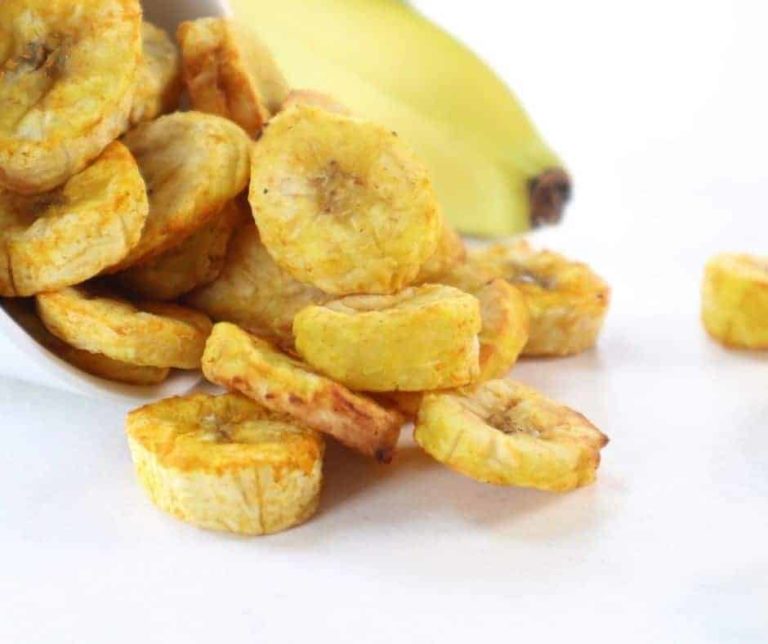 Air Fryer Banana Chips Fork To Spoon