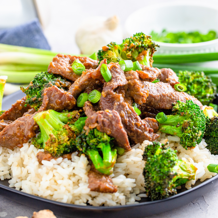 Air Fryer Beef and Broccoli Fork To Spoon