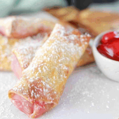 Easy Air Fryer Cherry Cheesecake Egg Rolls