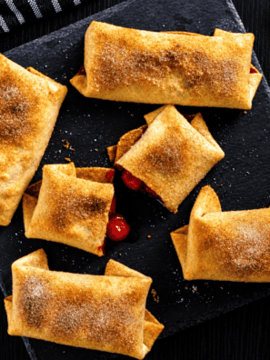 Air Fryer Cherry Chimichangas