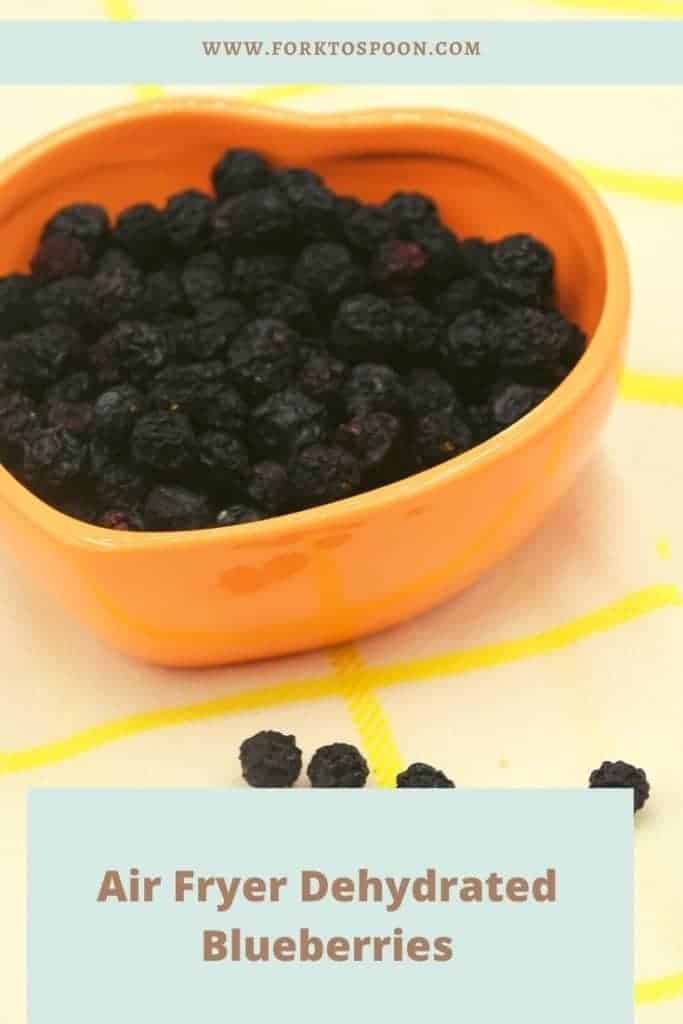 Air Fryer Dehydrated Blueberries