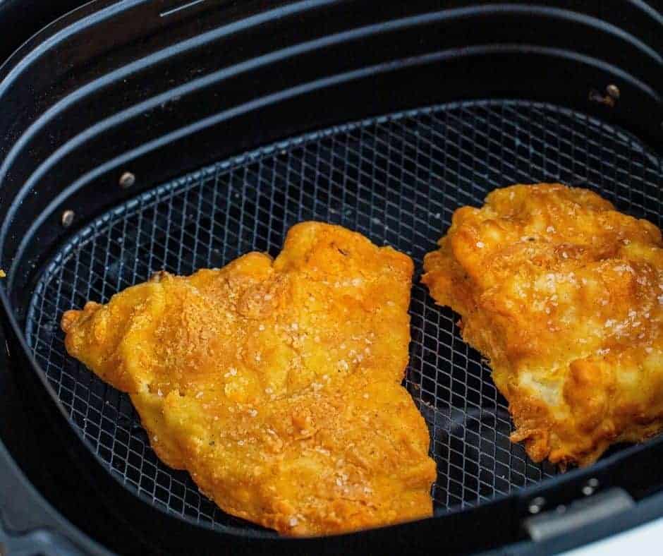 Air Fryer Fish and Chips in Air Fryer Basket