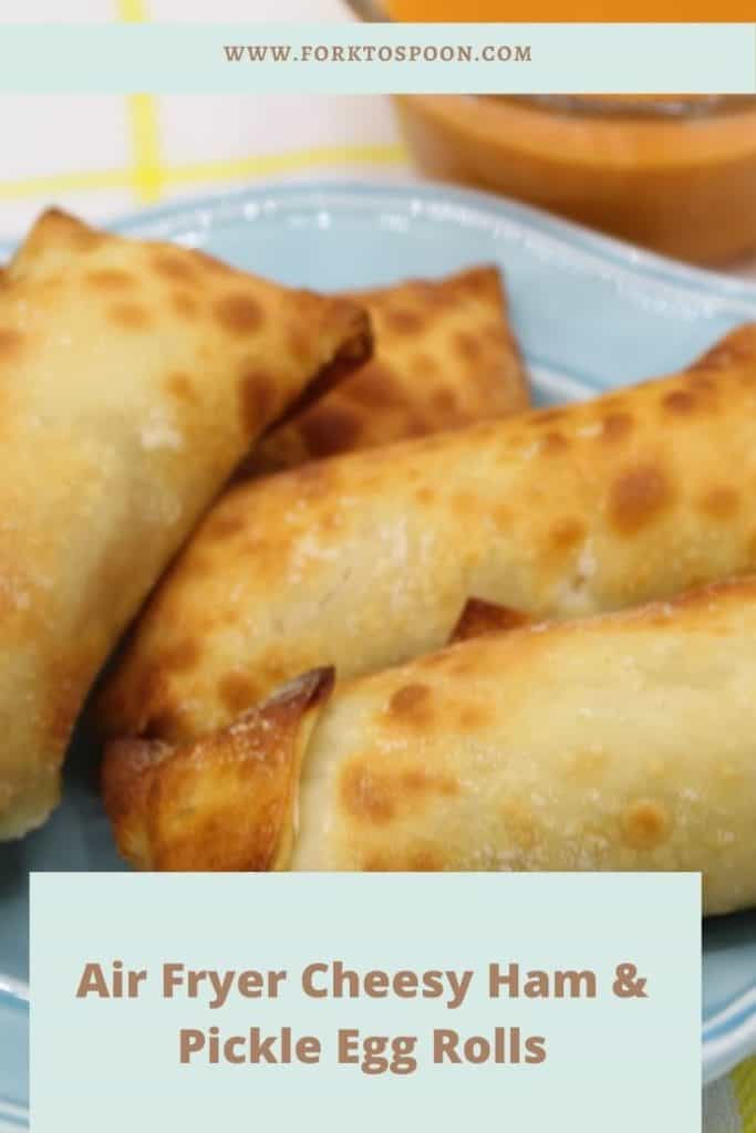 Air Fryer Fried Cheesy Pickle Egg Rolls