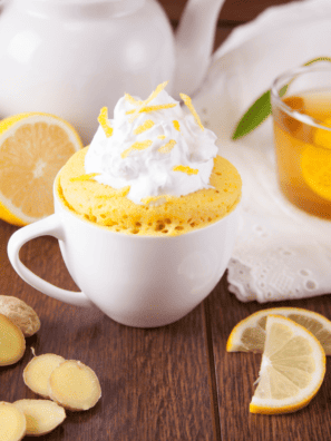 Air Fryer Lemon Mug Cake