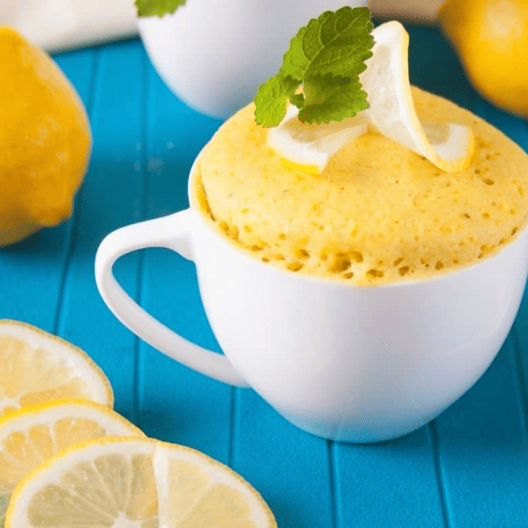 Air Fryer Lemon Mug Cake 