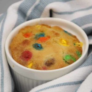 Air Fryer M&M Mug Cookie