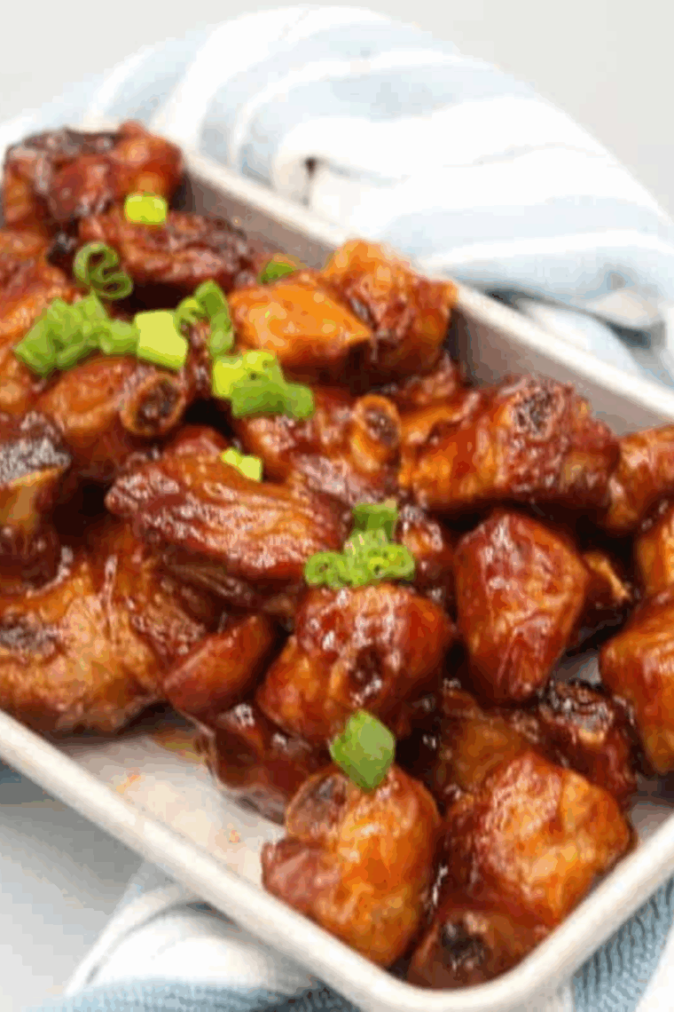 Air Fryer Pork Rib Tips: Tender, crispy pork rib tips, seasoned and air-fried to perfection for a delicious, easy meal.