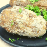 Close-up of Syracuse potatoes with a golden, crispy skin