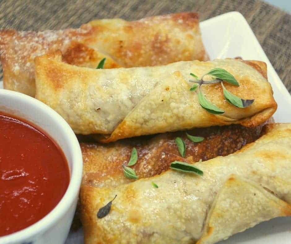 How To Make Air Fryer Loaded Pizza Egg Rolls