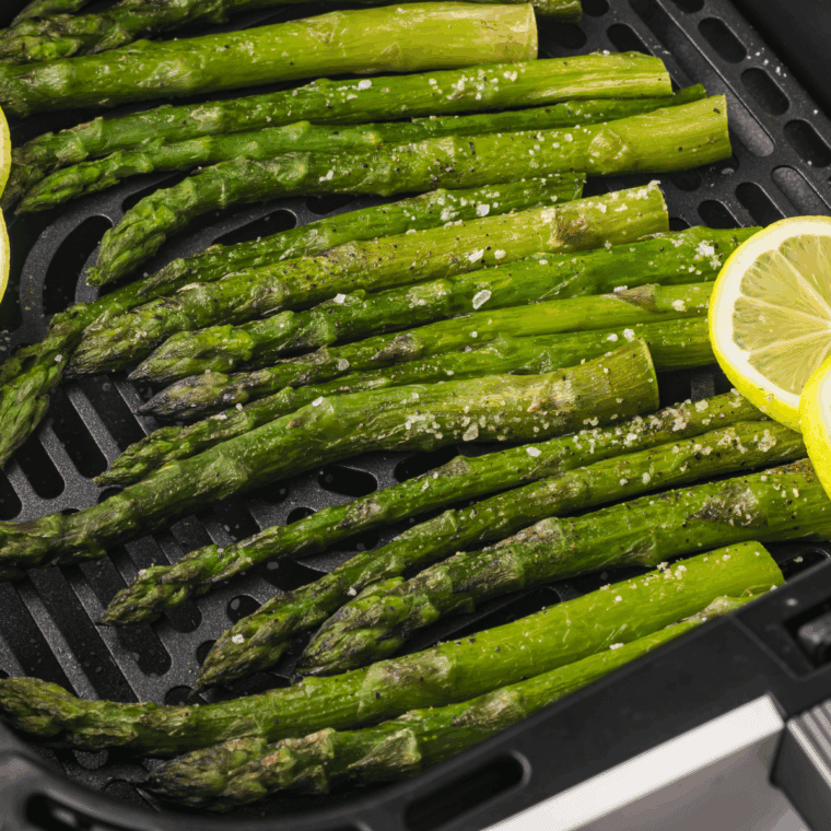 Air fry frozen asparagus without thawing for quick, crispy, healthy sides.