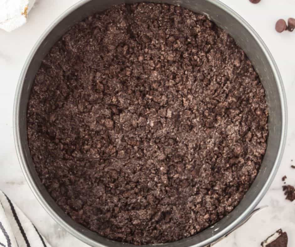 Crust in prepared pan