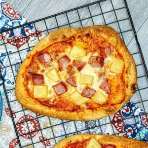 Air Fryer Hawaiian Pizza Flat Bread