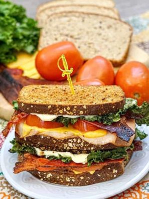 Air Fryer Turkey Club Sandwich