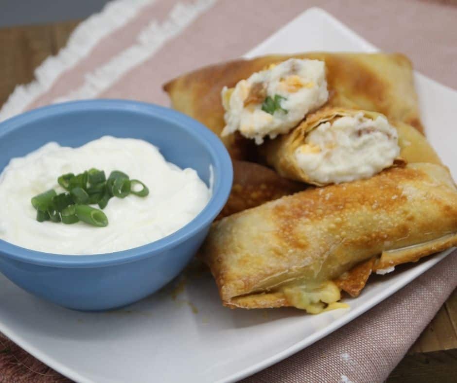 How To Cook Air Fryer Loaded Mashed Potato Egg Rolls
