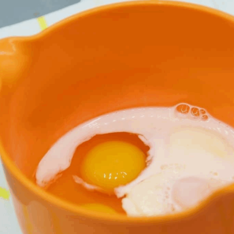 Add the eggs and milk to a large mixing bowl, to create the creamy base.