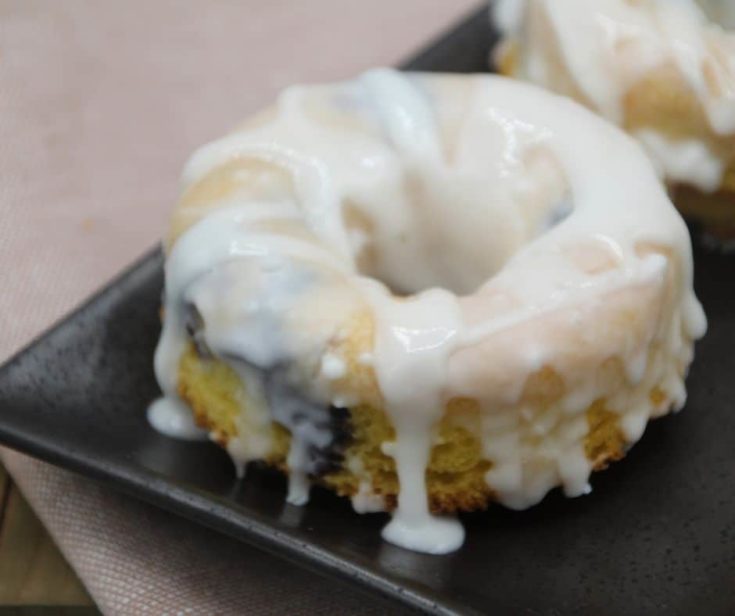 Air Fryer Blueberry Lemon Donuts