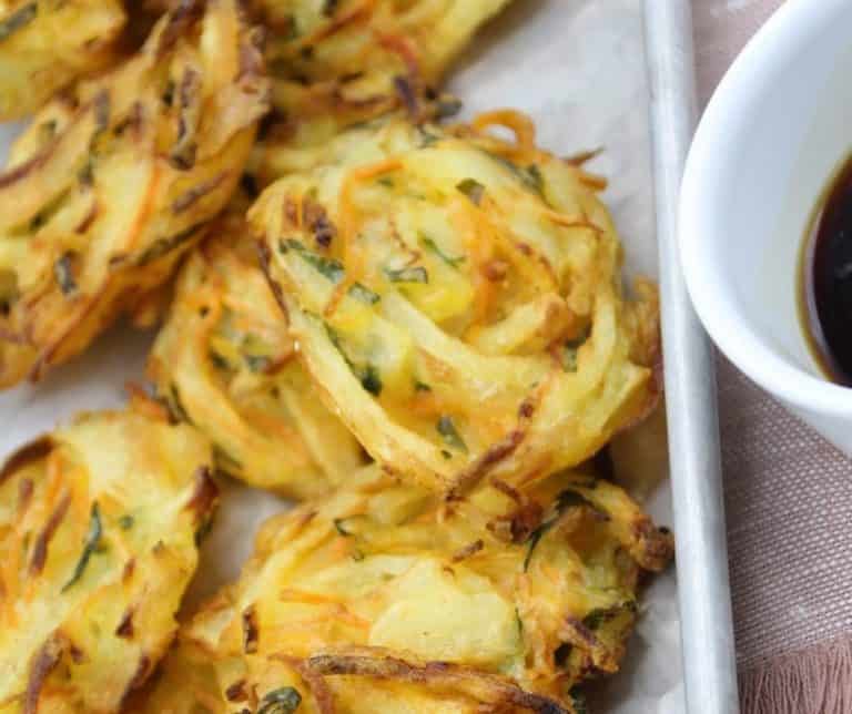 Air Fryer Trader Joe's Vegetable Bird’s Nests Fork To Spoon