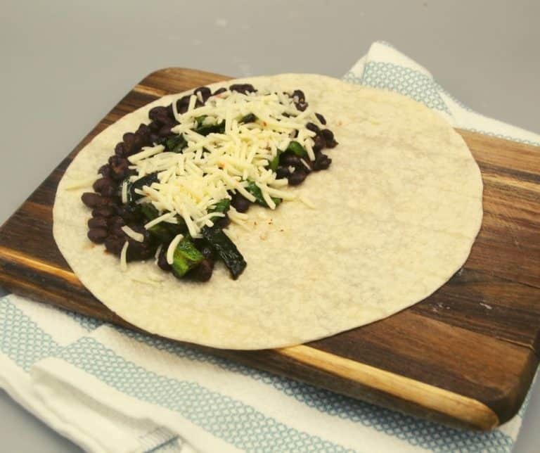 Air Fryer Cheesy Black Bean Quesadillas - Fork To Spoon