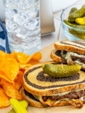 Air Fryer Patty Melt