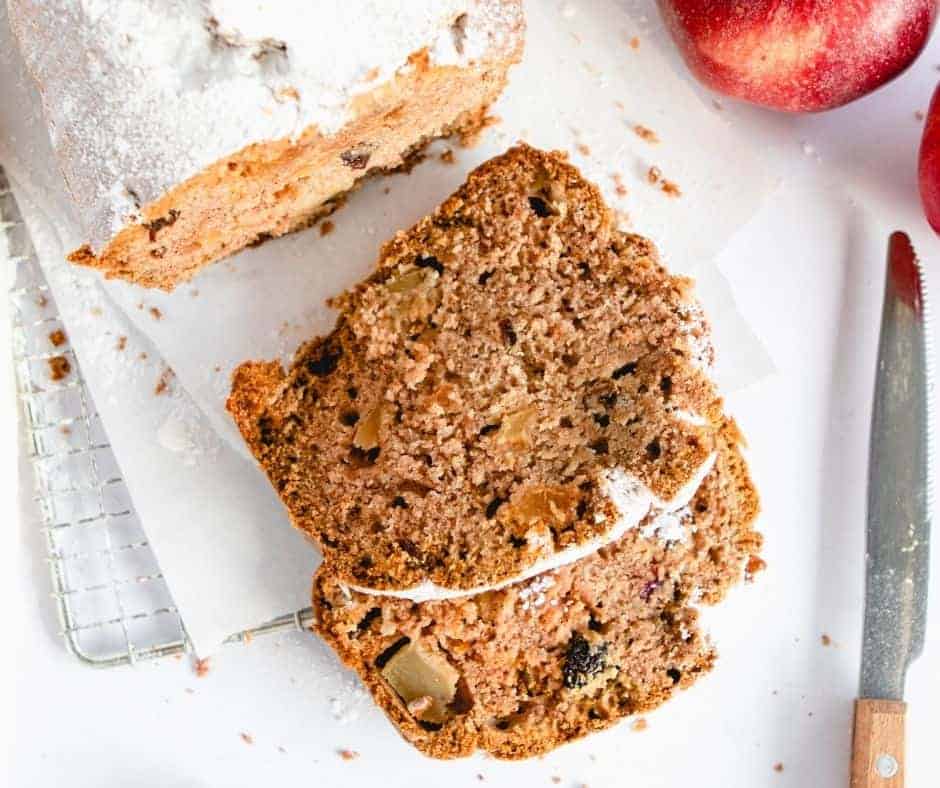 Air Fryer Apple Cranberry Bread