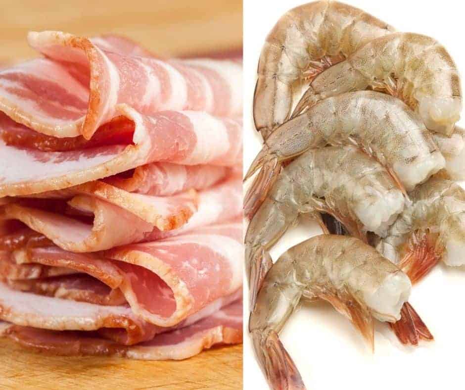 ingredients to air fry bacon wrapped shrimp
