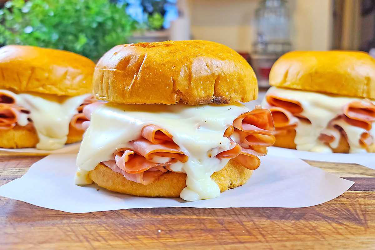 Air Fryer Hardee’s Big Hot Ham N' Cheese Fork To Spoon