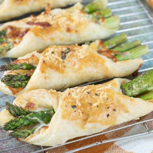 Air Fryer Asparagus Puff Pastry Bundles Fork To Spoon