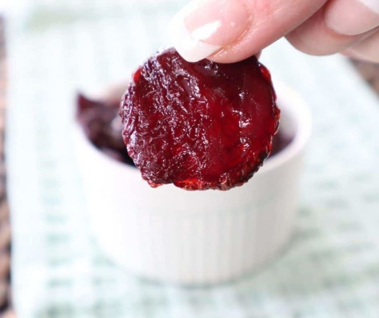 Air Fryer Beet Chips Fork To Spoon