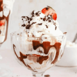 Air Fryer Blondie Brownie Cheesecake Sundae