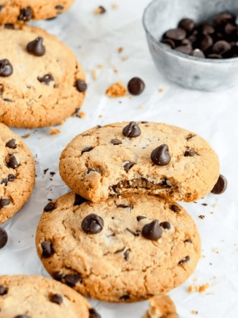 Chocolate Chip Cookie Dough In The Air Fryer Fork To Spoon