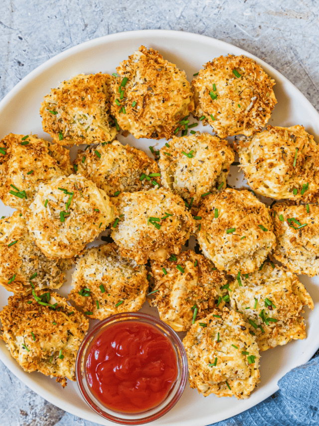 Air Fryer Spinach Chips Fork To Spoon