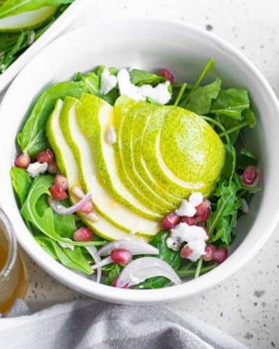Air Fryer Roasted Pear Salad
