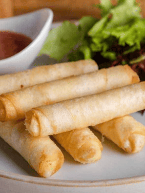 Air Fryer Frozen Spring Rolls -- If you have been looking for a better way to cook your Frozen Spring Rolls, look no further than your air fryer! In less than 10 minutes, you will have a batch of crispy spring rolls, perfect for a quick snack or tasty appetizer