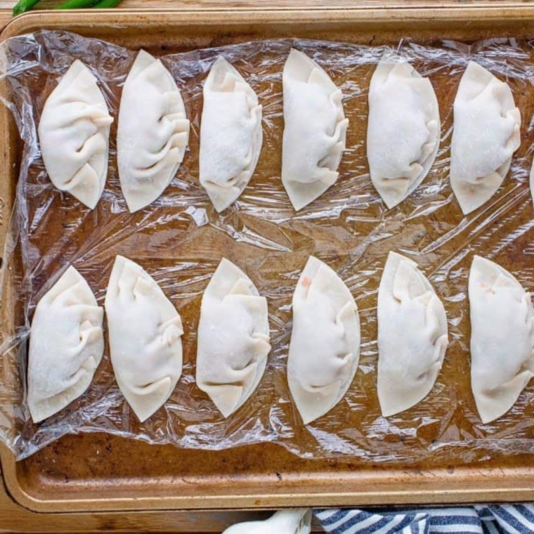 Dumplings on Tray